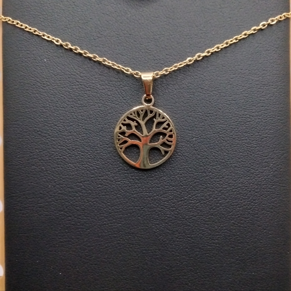 Gold Tree Necklace